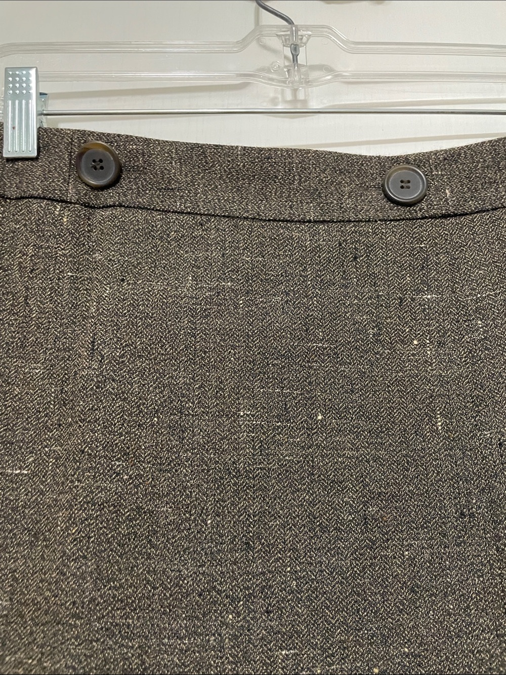 LOFT Brown Tweed A-Line Skirt NWT - Picture 2 of 6